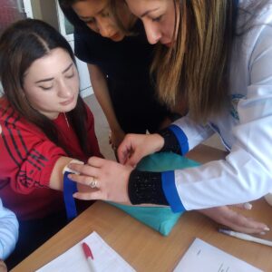 Քոլեջի պրակտիկ պարապմունքները Գեղարքունիքի կայազորային հոսպիտալում !