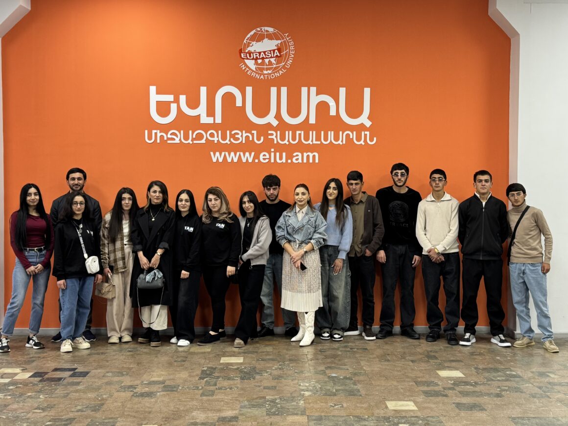 📆 Ս/թ. նոյեմբերի 11-ին Քոլեջի «Սպասարկման կազմակերպում» մասնագիտության ուսանողները այցելեցին Եվրասիա միջազգային համալսարան