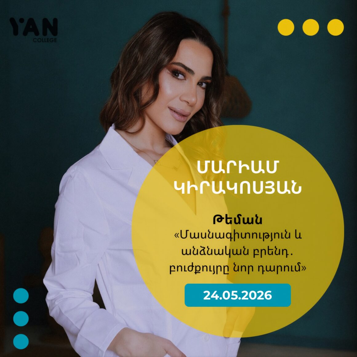 image-22-05-26-03-07 Մայիսի 24-ին մեր քոլեջում հյուրընկալելու ենք մեր ժամանակների բուժքույր՝ Մարիամ Կիրակոսյանին